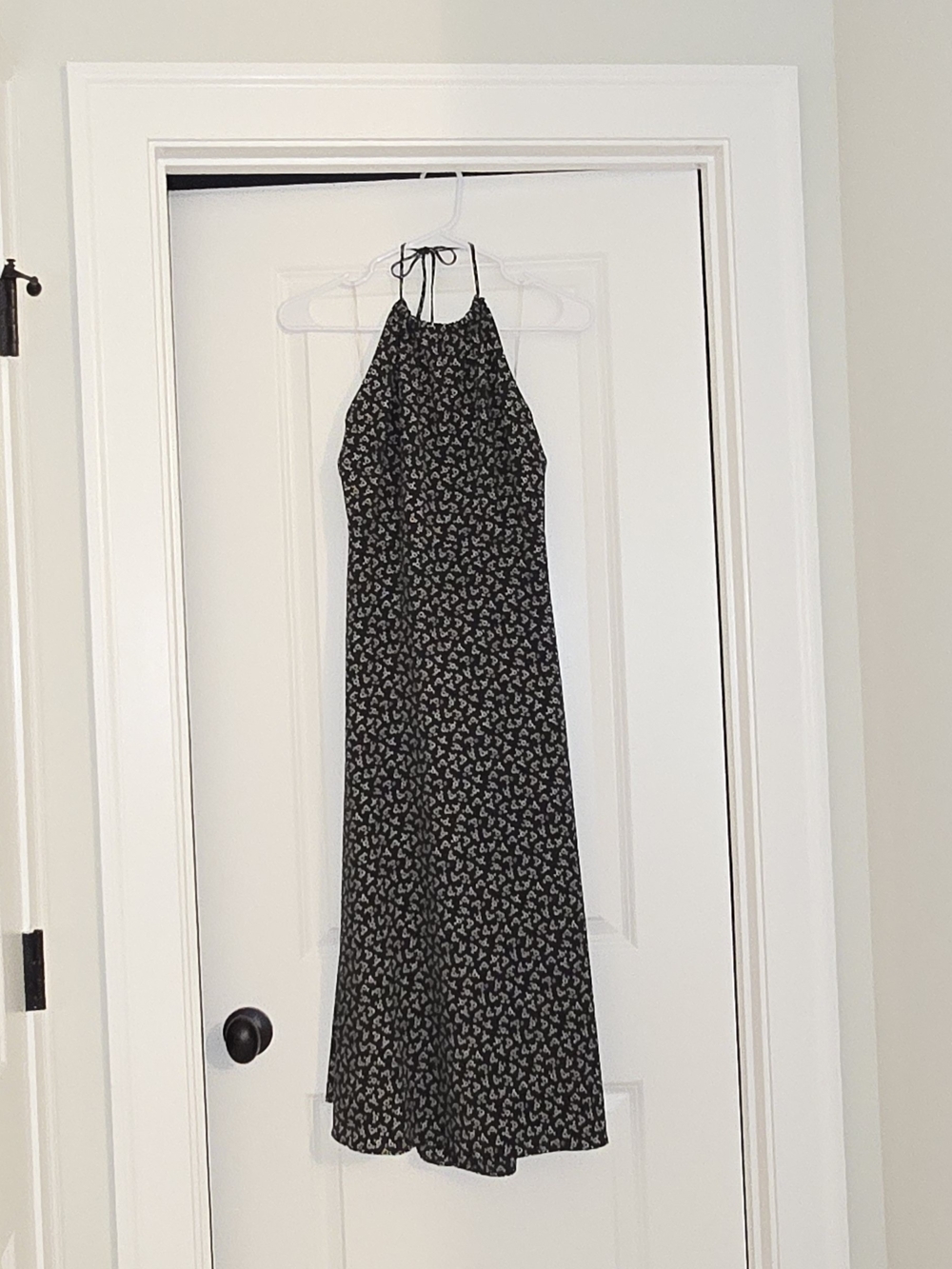 Lily Rose Black Floral Halter Maxi Dress